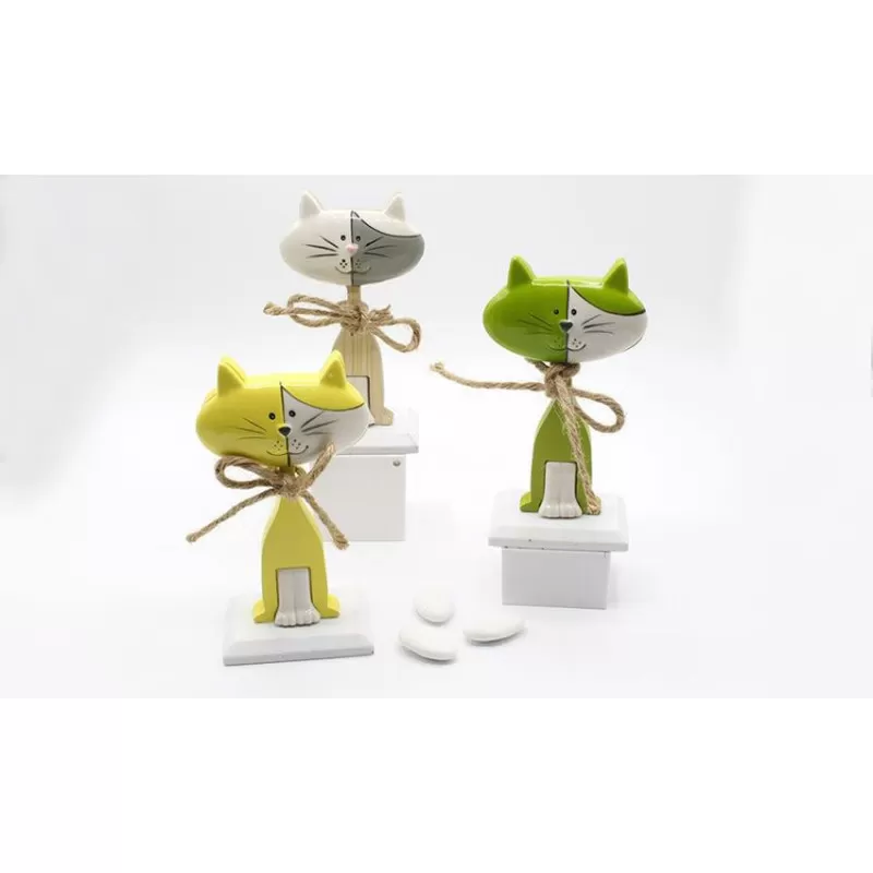 Bomboniera Prima comunione VL1809 Gattino in tre colori - 1