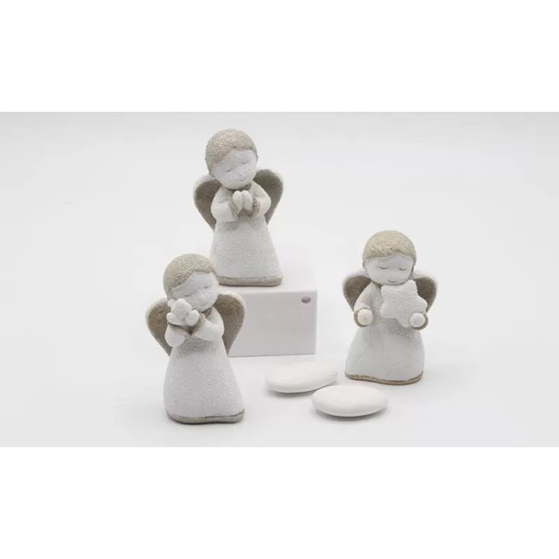 Bomboniera prima comunione FM1829 Angelo piccolo natural - 1
