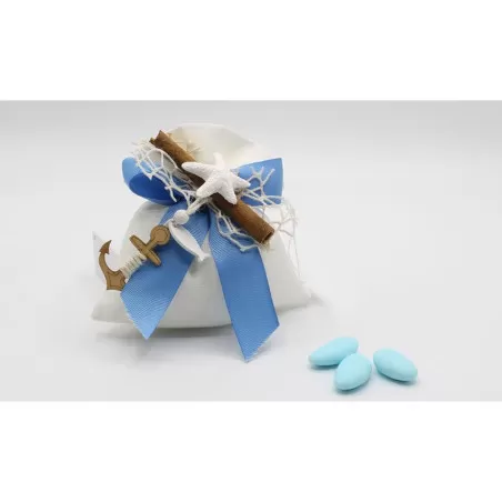 Sacchetto prima comunione tema mare Busta Grande - 1