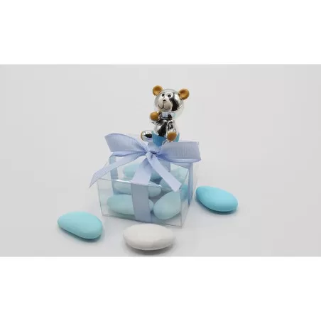 Bomboniera Outlet Nascita e Battesimo osserto argento e blu - 1