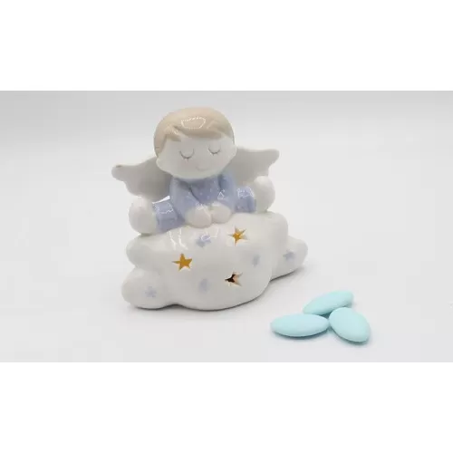 Bomboniera Nascita e Battesimo ilary queen angelo azzurro su nuvola led Ilary Queen - 1