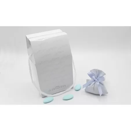 Bomboniera Nascita e Battesimo ilary queen gatto fiocco azzurro su cuscino Ilary Queen - 3