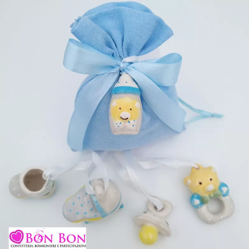 Bomboniera outlet appendini celesti con sacchetto - 1