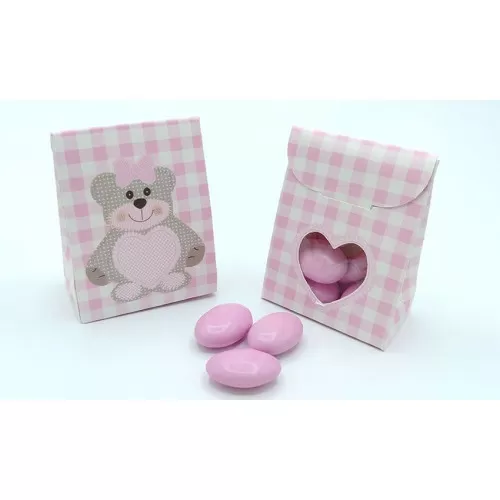 Scatolina portaconfetti ted orso rosa 14961 Scotton - 1