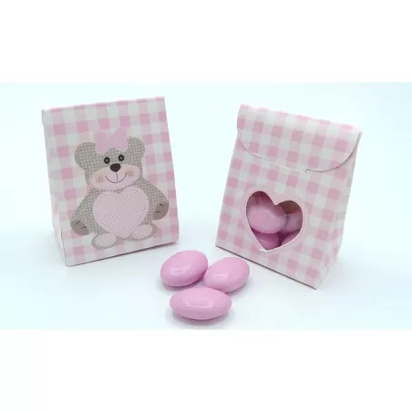 Scatolina portaconfetti ted orso rosa 14961 Scotton - 1