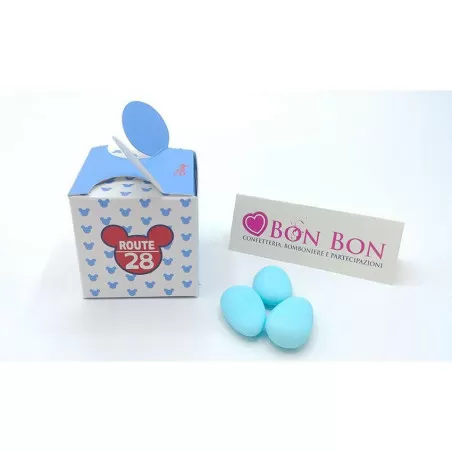 Scatolina portaconfetti disney cubo mickey pilota celeste Disney - 2