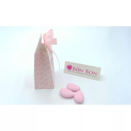 Scatolina portaconfetti orsetta tag rosa Scotton - 2