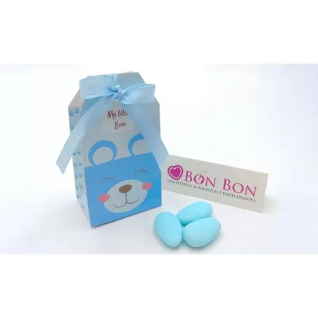 Scatolina portaconfetti orsetto tag celeste Scotton - 1