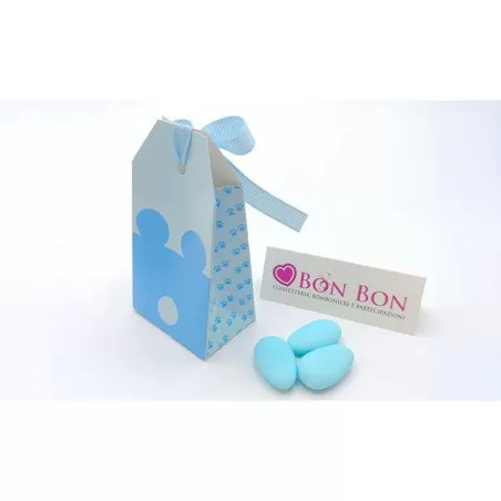 Scatolina portaconfetti orsetto tag celeste Scotton - 3