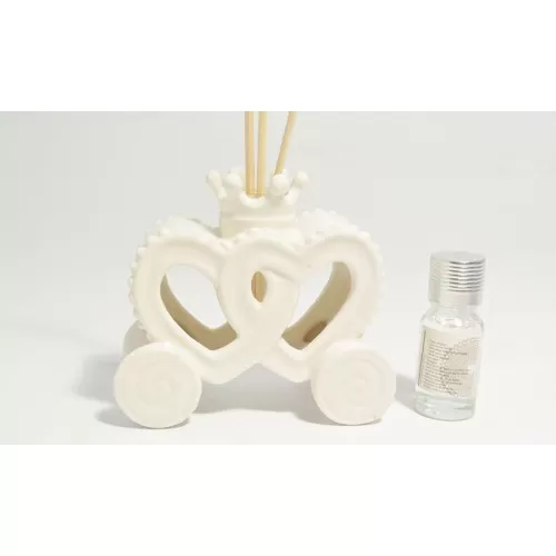 Bomboniera matrimonio claraluna 2020 diffusore carrozza bianca 20171 Claraluna - 1