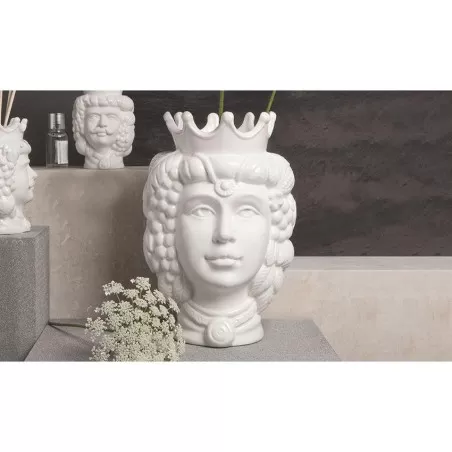 Bomboniera matrimonio claraluna 2020 vaso testa di moro bianca 20195 Claraluna - 1