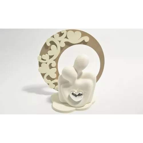 Bomboniera matrimonio claraluna 2020 busto coppia con supporto 20203C/BUSTA Claraluna - 1