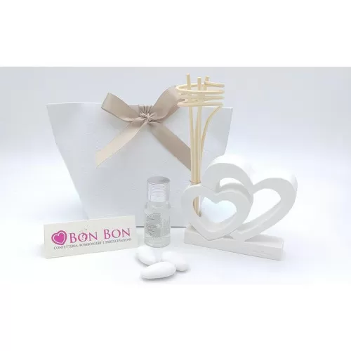 Bomboniera matrimonio claraluna 2020 diffusore cuori 20367/BUSTA Claraluna - 1