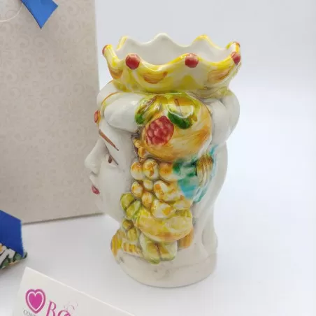 Bomboniera matrimonio siciliana testa di moro donna colorata 2 - 2