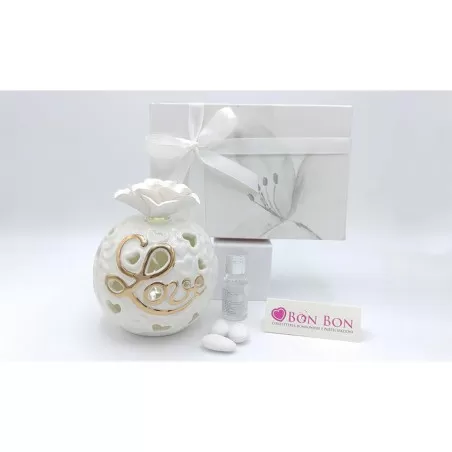 Bomboniera matrimonio claraluna 2020 diffusore traforato love medio 20182 Claraluna - 9