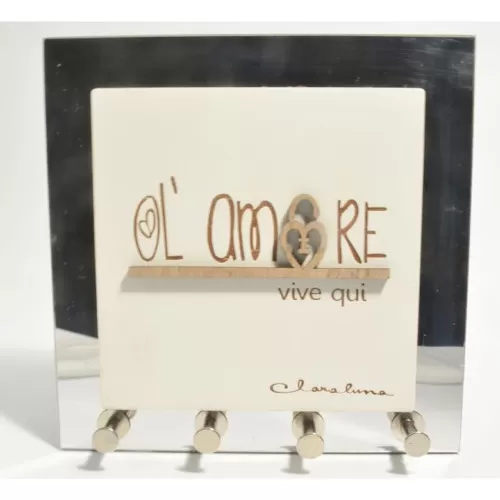 Bomboniera matrimonio claraluna 2020 quadro appendi chiavi scritta amore 20662 Claraluna - 1