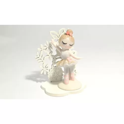 Bomboniera prima comunione claraluna ballerina con supporto farfalla Claraluna - 1