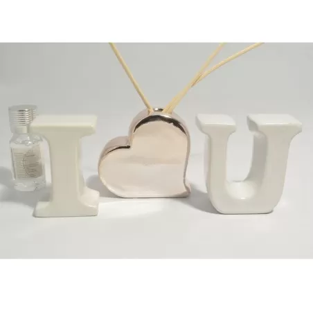 Bomboniera matrimonio claraluna 2020 diffusore i love u con kit essenza 20972 Claraluna - 9