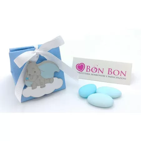 Bomboniera nascita e battesimo disney magnete dumbo su nuvola celeste Disney - 2