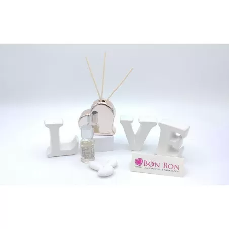 Bomboniera matrimonio claraluna 2020 diffusore love con kit essenza 20973 Claraluna - 1