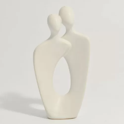 Bomboniera matrimonio claraluna 2020 coppia grande bianca 20985 Claraluna - 1