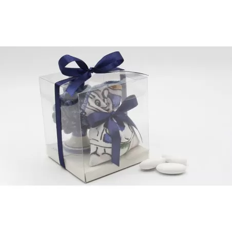 Bomboniera matrimonio tema siciliano pigna piccola colore rossa - 3