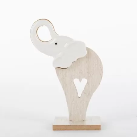 Bomboniera matrimonio elefante in legno Le stelle - 1