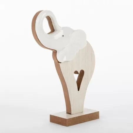 Bomboniera matrimonio elefante in legno Le stelle - 2