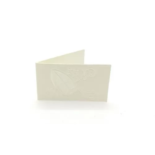 Confezione 20 bigliettini per cresima avorio - 1