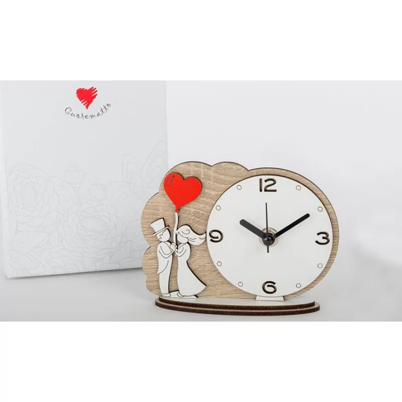 Bomboniera matrimonio cuorematto orologio coppia d6295 Cuorematto - 1