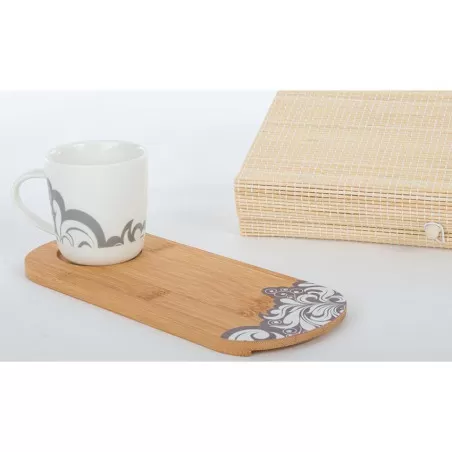 Bomboniera matrimonio cuorematto tazza colazione con tagliere d6324 Cuorematto - 1