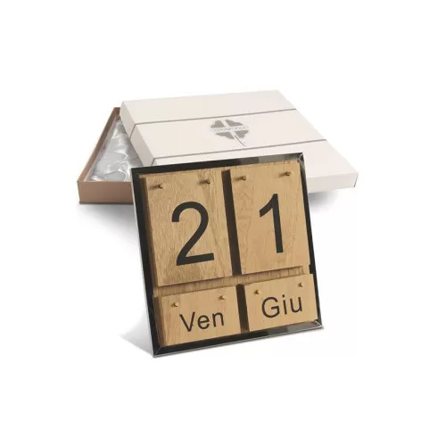 Bomboniera matrimonio solidale quadrifoglio calendario qfc503 Quadrifoglio - 1