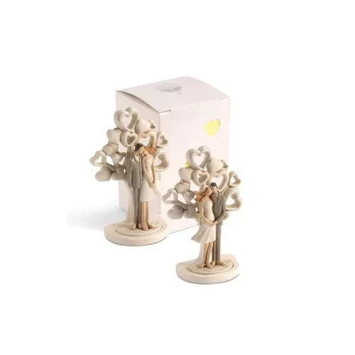 Bomboniera matrimonio solidale quadrifoglio coppia sposi qfc509 Quadrifoglio - 1