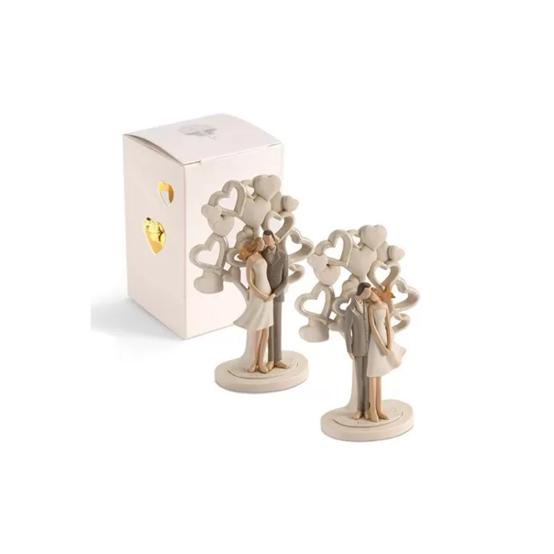 Bomboniera matrimonio solidale quadrifoglio coppia sposi qfc510 Quadrifoglio - 1