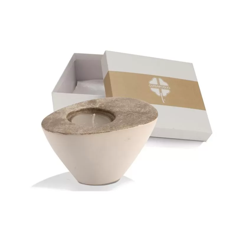 Bomboniera matrimonio solidale quadrifoglio t-light qfc522 Quadrifoglio - 1