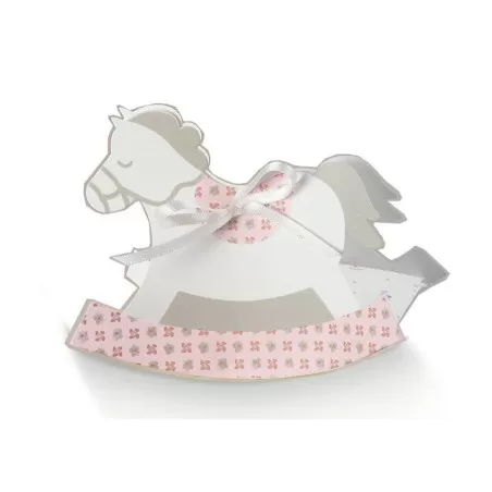 Scatolina portaconfetti Cavallino Rosa Scotton - 1