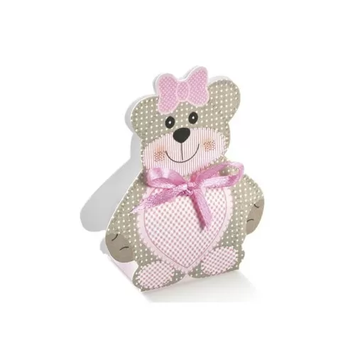 Scatolina portaconfetti Orsetta Rosa Scotton - 1