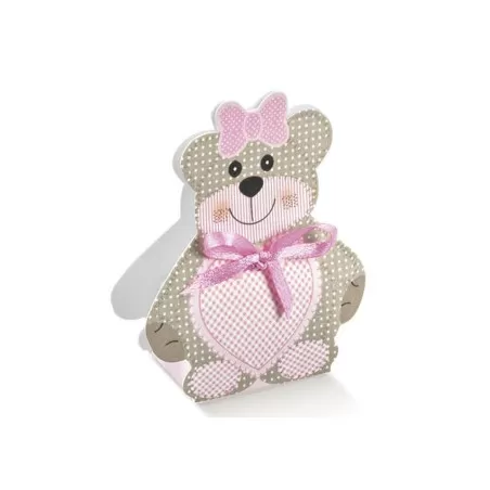 Scatolina portaconfetti Orsetta Rosa Scotton - 1