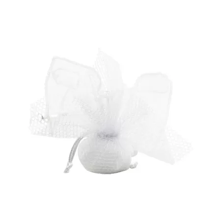 Bomboniera matrimonio harmony pigna ceramica bianca luce led Harmony - 3