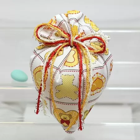 Sacchetto nascita e battesimo 2937 Cuore Baby Gialla Liete Creazioni - 2