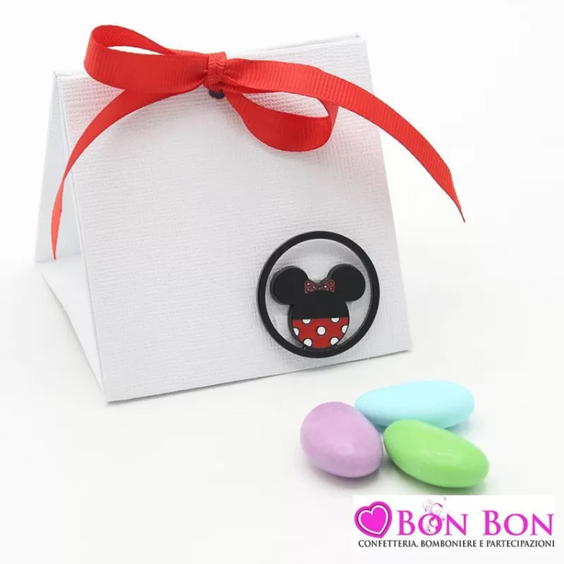 Portaconfetti con applicazione minnie metallo Disney - 1