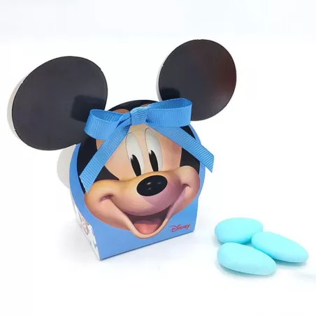 Scatolina portaconfetti disney testa mickey celeste Disney - 1