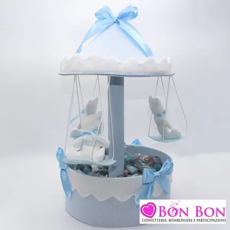Giostra celeste con altalena orsi con monoconfetti - 1