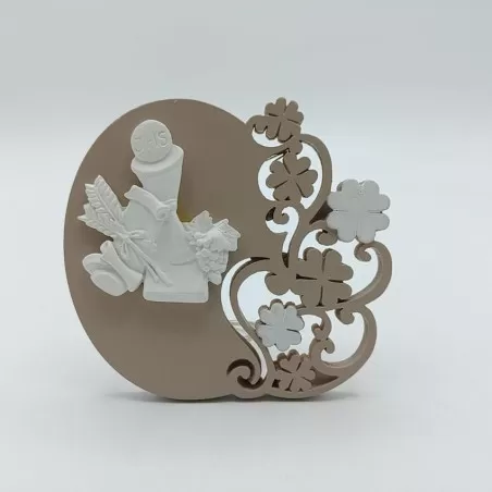 Icona resina con calice in gesso - 1