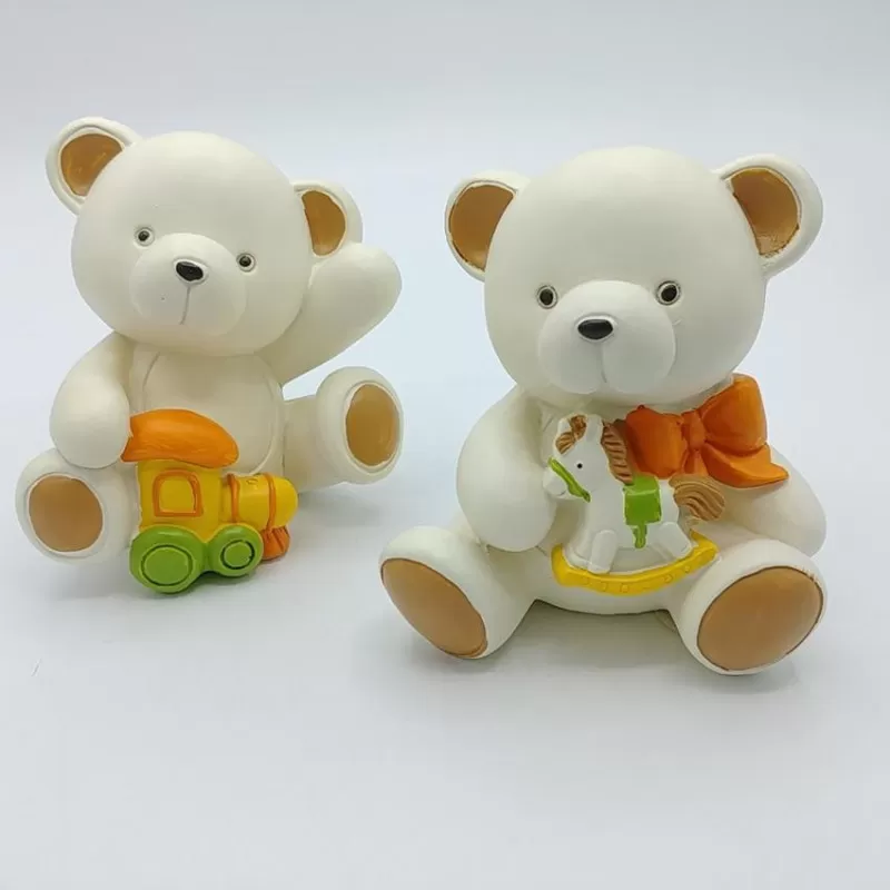 salvadanaio orsetto resina 2 soggetti ass. - 1