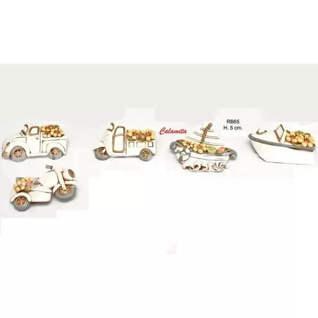Sacchetto offerta prima comunione fagotto melange arancio con magnete automezzo - 3