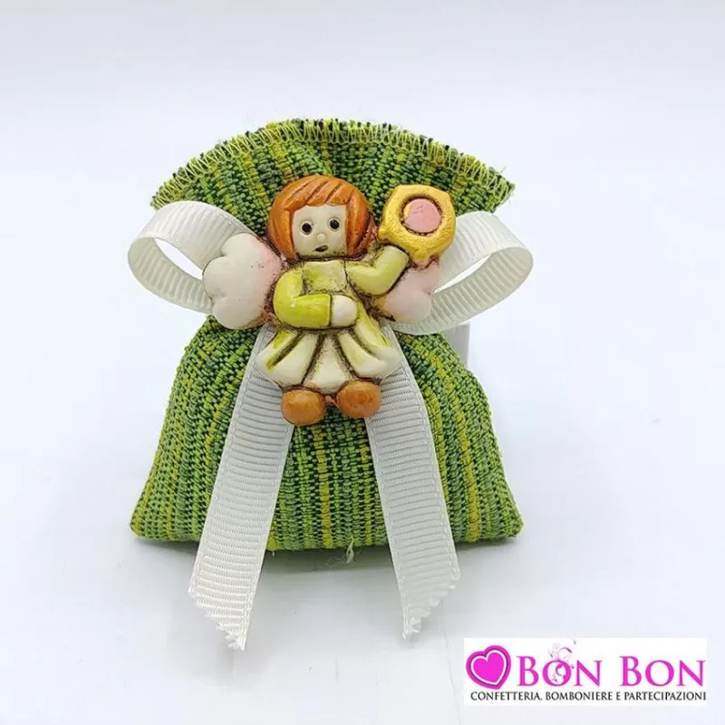 Sacchetto prima comunione in offerta colorato con magnete angelo - 1