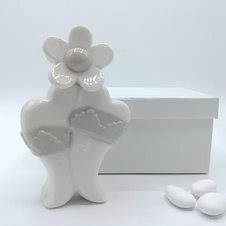 Profumatore ceramica con fiore - 1