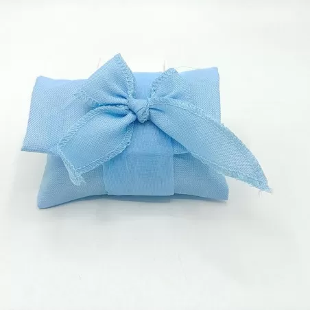 Sacchetto nascita e battesimo bustina cielo con fiocco abinato - 1