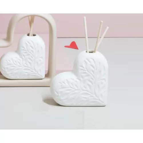 Bomboniera matrimonio claraluna 2021 profumatore cuore bianco 21001 Claraluna - 1